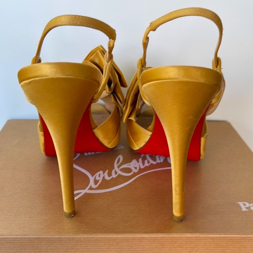Christian Louboutin Pour Monsieur 120 Crepe Satin Heels - Picture 4 of 10